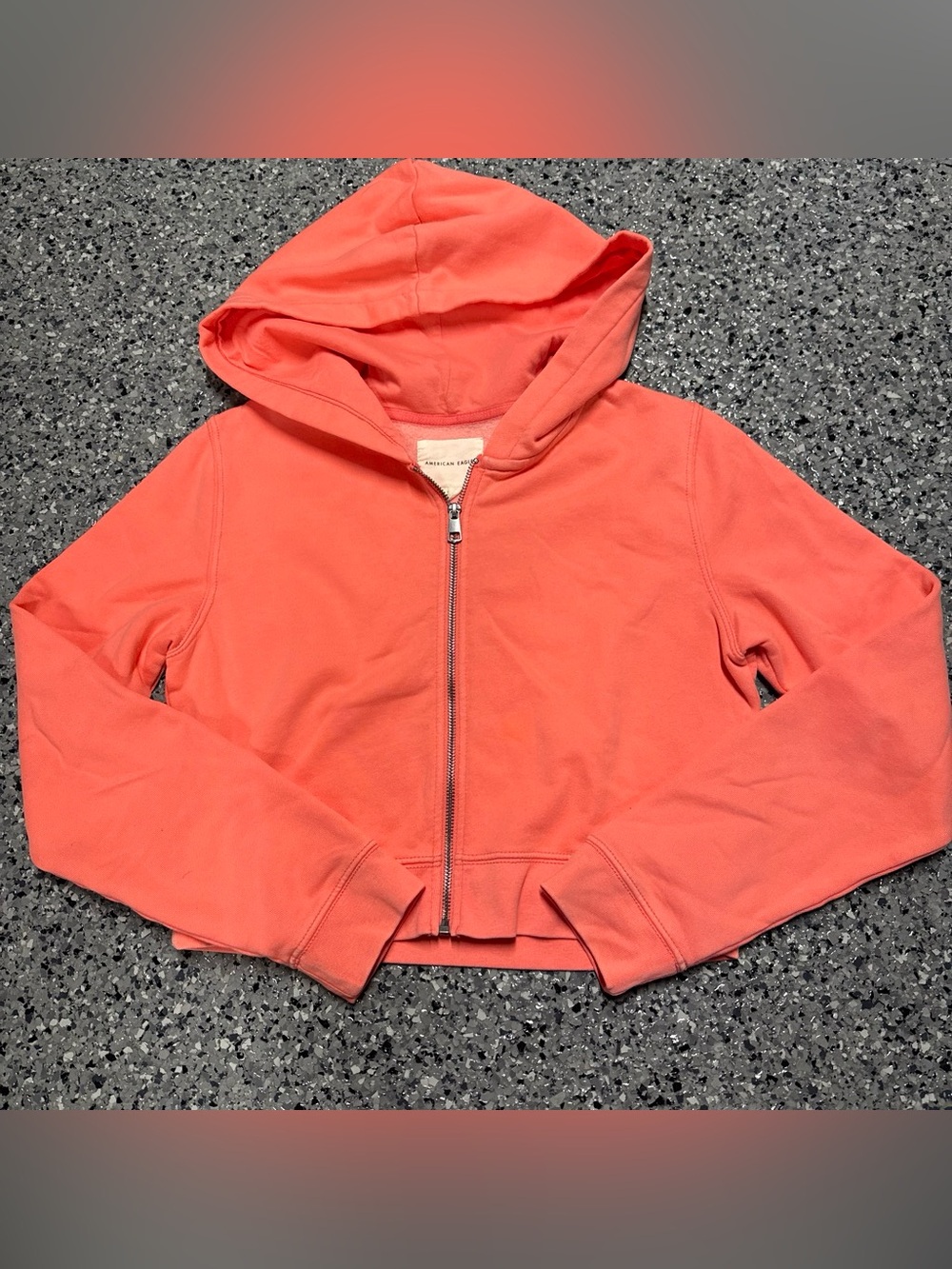 American Eagle Outfitters Coral Zip Hoodie Large